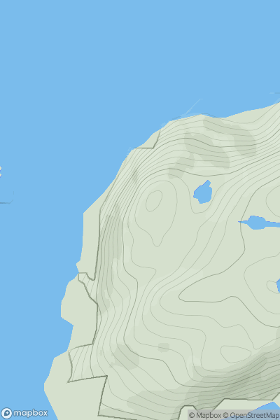 Thumbnail image for Meall Mor [Lewis and Nearby Islands] [NB020191] showing contour plot for surrounding peak
